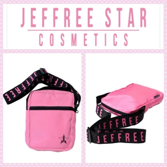 New Jeffree Star Crossbody bag Baby Pink Jeffree Star Cosmetics JSC NWOT - Picture 1 of 5